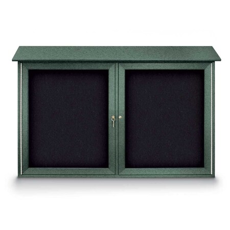 United Visual Products Indoor Enclosed Combo Board, 48"x36", Bronze Frame/Grey & Apricot UVCB4836BZ-GREY-APRICOT